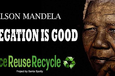 Nelson Mandela Reklama Segregacja Śmieci #LuterKing #Mandela #Obama #Recycle #Reklama #Segregacja #Segregation #Śmieci