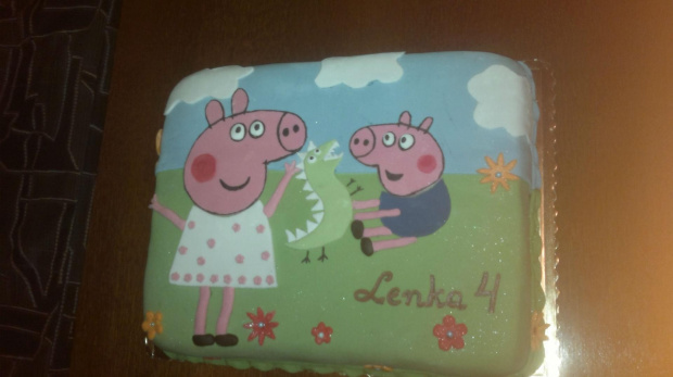 Tort - świnka Peppa z Jackiem #tort