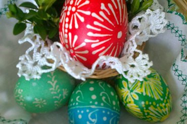 #pisanki #Wielkanoc #drapanki #koszyczek #dekoracja