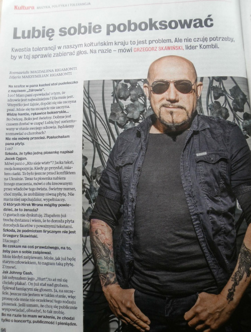Grzegorz Skawiński w tygodniku Wprost #GrzegorzSkawiński #Kombii
